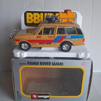 MODELLO RANGE ROVER SAFARI BURAGO SCATOLA VINTAGE