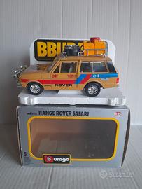 MODELLO RANGE ROVER SAFARI BURAGO SCATOLA VINTAGE