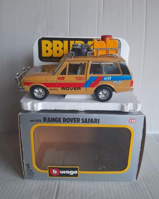 MODELLO RANGE ROVER SAFARI BURAGO SCATOLA VINTAGE