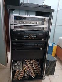 Impianto stereo con giradischi
