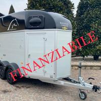 Trailer van per cavalli equitos alu senza selleria