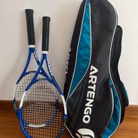 2 racchette da tennis e il loro fodero