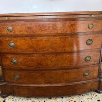 Trittico legno massello stile impero