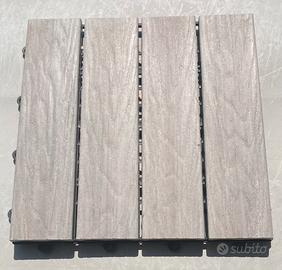 Piastrelle PVC effetto legno grigio chiaro