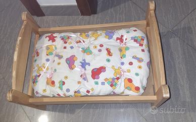 Lettino gioco bambole piu’ matetassimo