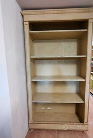 Librerie in legno Massello Avorio stile Shabby