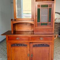 Credenza Liberty in noce nazionale