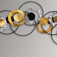 Scultura parete con anelli e sfere ARTE DAL MONDO