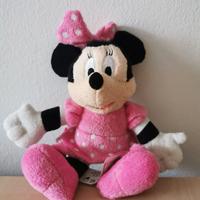 Peluche Minnie con abito rosa a pois bianchi