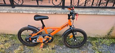  bici bambino b-twin robot 500 arancio