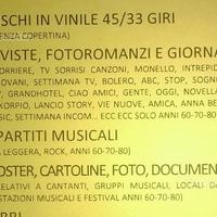 Dischi vinile riviste giornali fotoromanzi spartit