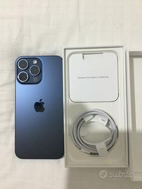 iPhone 15 PRO Max256 GB Titanio Blu-pari al nuvo