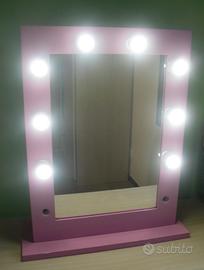 Specchio grande xxl hollywood rosa make up - Arredamento e Casalinghi In  vendita a Vicenza