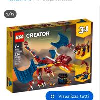 LEGO 3 IN 1 31102 DRAGO DI FUOCO 