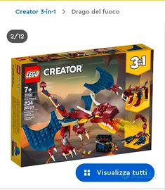 LEGO 3 IN 1 31102 DRAGO DI FUOCO 