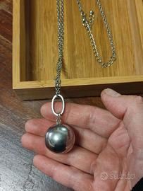 Collana in acciaio "chiama angeli"