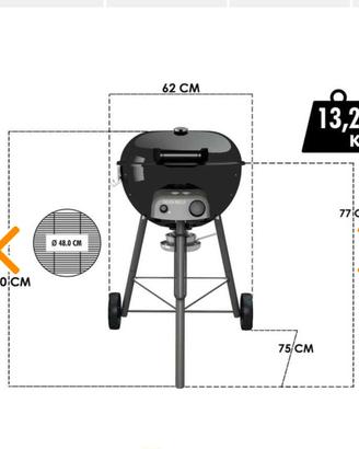 barbecue a gas outdoor