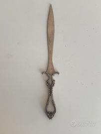 Tagliacarte anni 30-40 argento 800 peso 71 gr