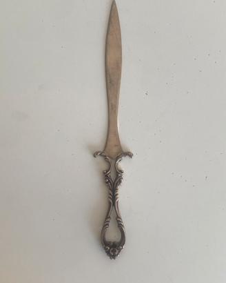 Tagliacarte anni 30-40 argento 800 peso 71 gr