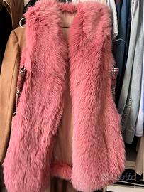 Gilet in volpe rosa