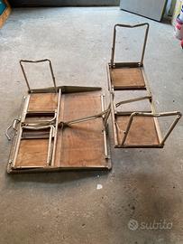 Tavolo da pic-nic vintage con sedie