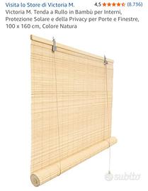 Tende a rullo in bambù per interni