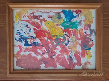 Quadro arte astratta artista lucana del 1984