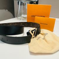 Cintura Louis Vuitton - Fibia larga double face