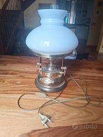 Lampada da tavolo vintage stile navale ottone