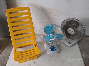 Ventilatori + sedia sdraio mare