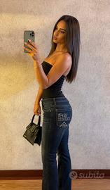 jeans roy roger’s vintage con stras nel retro tg S