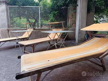 60 LETTINI DA SPIAGGIA PIEGHEVOLI
