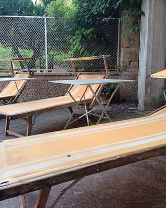 60 LETTINI DA SPIAGGIA PIEGHEVOLI