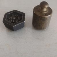 2 Pesi per bilancia vintage 