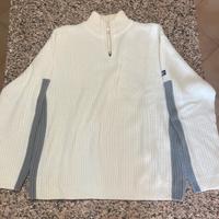 Maglione uomo di cotone bianco