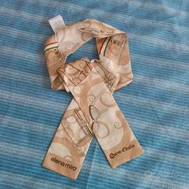 Foulard chiaro Elena Mirò Curve d'Italia in seta