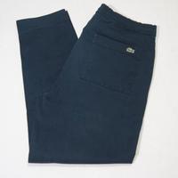 Pantalone Lacoste blu tapered fit con elastico M