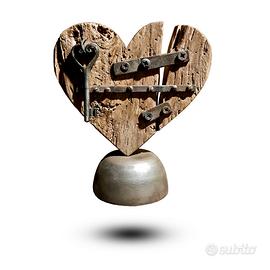 Cuore in Legno III "Listelli"