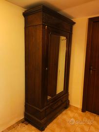 Armadio con specchiera vintage