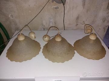 3 plafoniere applique lampadari da cucina