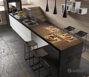 Produttore Italiano | Cucina lineare📐3m con gola