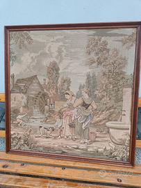 Arazzo Gobelin 50x50 con cornice in legno 