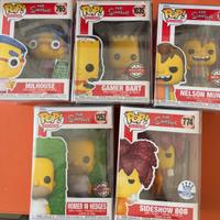 5 Funko Pop Simpsons Vaulted: Milhouse 765, Bob 77