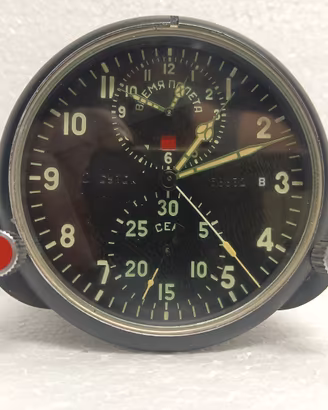 Orologio cabina aeronautica Sovietico AChS-1M WORK