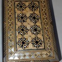 Scatola intarsiata madreperla anni 50