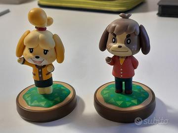 Statuette Amiibo  Fuffi e Fofo per animal crossing