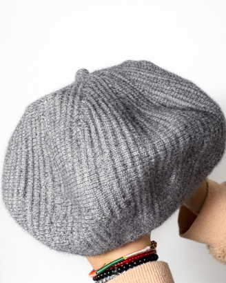 iEasey Elegante Berretto da Donna Unicolor in Lana con Visiera Invernale Baker Boy Vintage Caldo Cappello Newsboy Cabbie Tweed Gatsby Berretto Piatto, Biege., 6 7/8 / 7 1/8