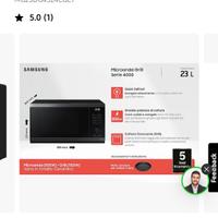 Microonde Samsung grill cottura