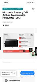 Microonde Samsung grill cottura