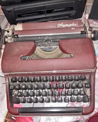 Macchina da scrivere Olympia Splendid bordeaux